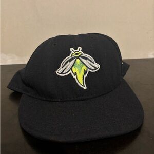 New Era Blue and White Hat with Embroidered Design